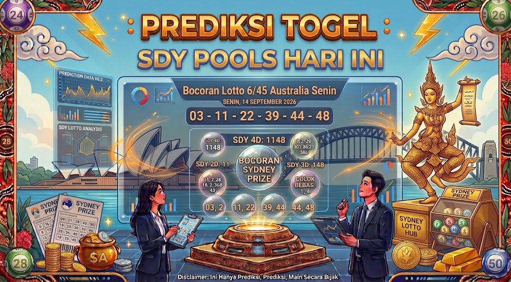 Prediksi Togel Sydney Lotto Hari Ini 14 September 2026